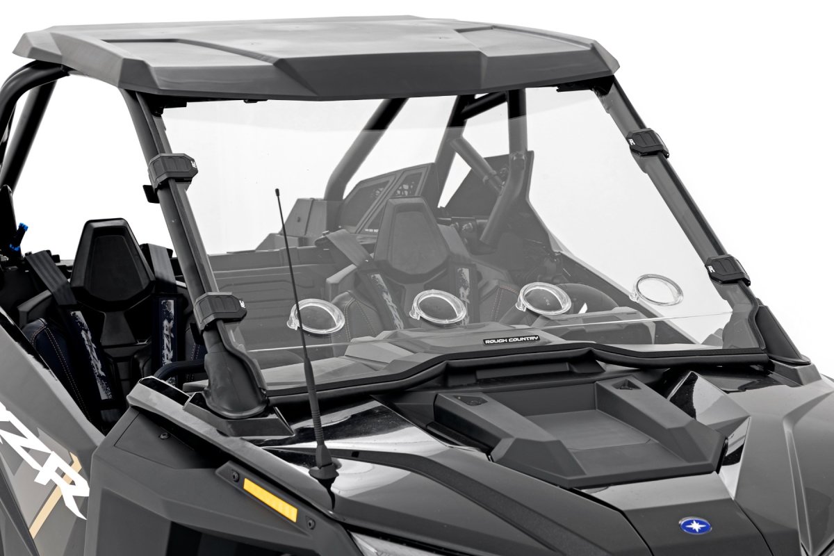 Polaris RZR PRO XP Vented Full Windshield - Rough Country - Scratch Resistant - '20-'21